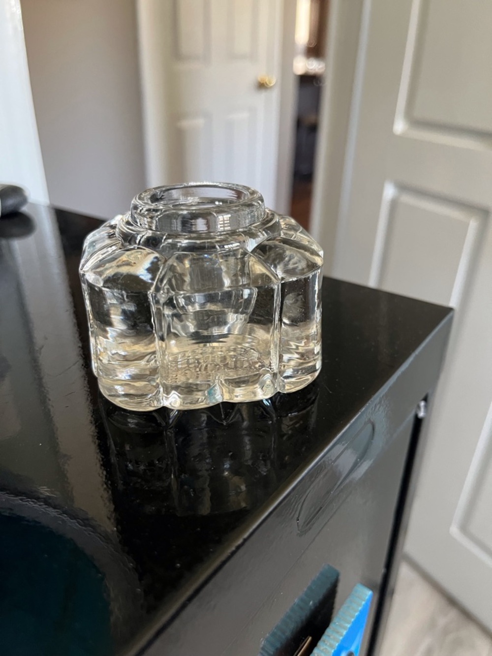 Vintage Glass Inkwell